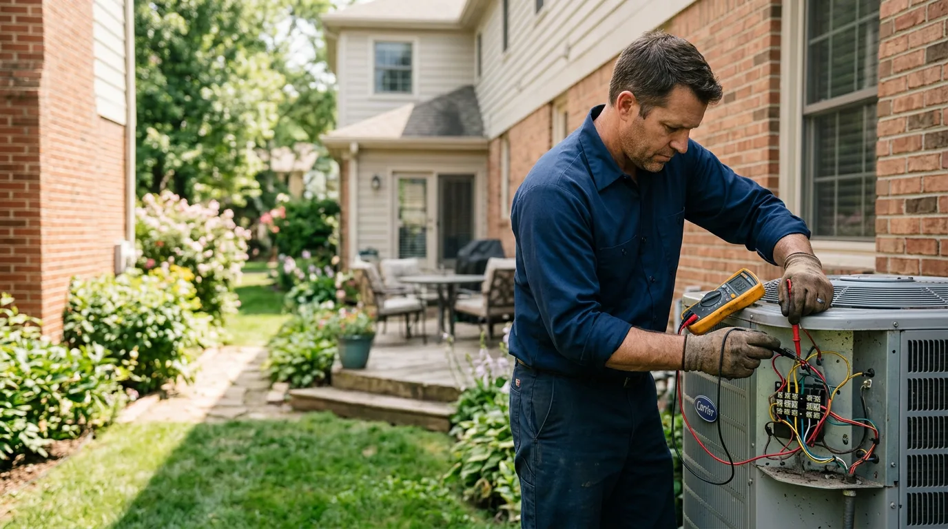HVAC technician working near Petersburg, KY